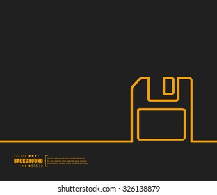 Abstract creative concept vector background. For web and mobile applications, illustration template design, business infographic, brochure, banner, presentation, poster, cover, booklet, document.