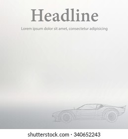 Abstract Creative concept vector background of 3d car model. Vector icons. 