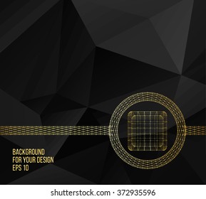 Abstract Creative concept vector background of the Cube of lines and dots.. Polygonal design style letterhead and brochure for business. Vector Illustration eps 10 for your design.
