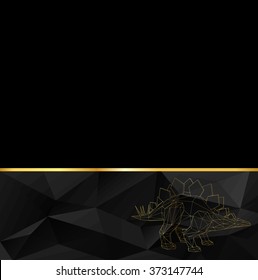 Abstract Creative concept vector background of the Dinosaur. Polygonal design style letterhead and brochure. Vector illustration EPS 10 for your design.