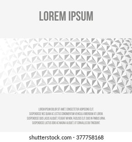 Abstract Creative concept vector background of geometric shapes. Polygonal design style letterhead and brochure for business. Vector Illustration eps 10 for your design.