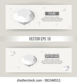 Abstract Creative concept vector background of geometric shapes. Polygonal design style letterhead and brochure for business. Vector Illustration eps 10 for your design