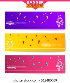 Abstract creative concept vector background for web, mobile app, Illustration template design, business infographic, page, brochure, orange banner, presentation, poster, purple cover, pink booklet.