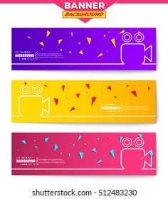 Abstract creative concept vector background for web, mobile app, Illustration template design, business infographic, page, brochure, orange banner, presentation, poster, purple cover, pink booklet.