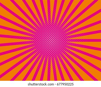 Abstract creative concept vector. background. Pop art style. Radiating from the center starburst, sun burst rays, lines. Colorful backdrop, design for web banners, Wallpaper,sites Vector illustration