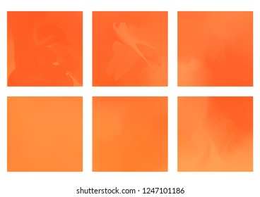 Abstract creative concept vector blue blurred background set. For Web and Mobile Applications, art illustration template design, business infographic and social media, modern decoration.