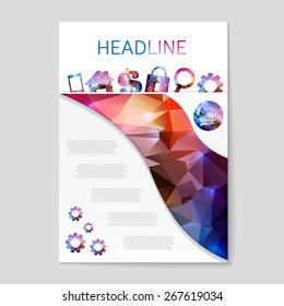 Abstract Creative concept vector booklet list for Web and Mobile Applications, art template design, business infographic card, color page, brochure leaf, cool banner, book, poster, cover, event flyer.