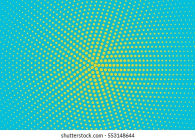 Abstract creative concept vector comic pop art style blank, layout template with clouds beams and isolated dots pattern on background. For sale banner, empty bubble, illustration halftone book design.