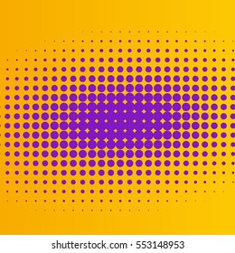 Abstract creative concept vector comic pop art style blank, layout template with clouds beams and isolated dots pattern on background. For sale banner, empty bubble, illustration halftone book design.