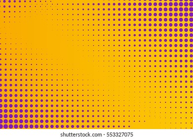 Abstract creative concept vector comic pop art style blank, layout template with clouds beams and isolated dots pattern on background. For sale banner, empty bubble, illustration halftone book design.