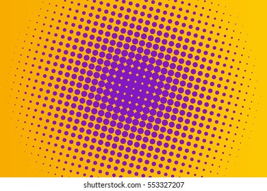 Abstract creative concept vector comic pop art style blank, layout template with clouds beams and isolated dots pattern on background. For sale banner, empty bubble, illustration halftone book design.