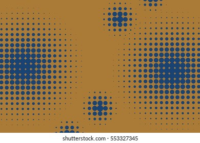Abstract creative concept vector comic pop art style blank, layout template with clouds beams and isolated dots pattern on background. For sale banner, empty bubble, illustration halftone book design.