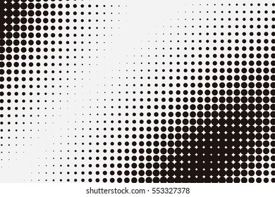 Abstract creative concept vector comic pop art style blank, layout template with clouds beams and isolated dots pattern on background. For sale banner, empty bubble, illustration halftone book design.