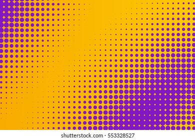 Abstract creative concept vector comic pop art style blank, layout template with clouds beams and isolated dots pattern on background. For sale banner, empty bubble, illustration halftone book design.