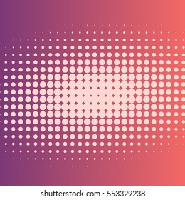 Abstract creative concept vector comic pop art style blank, layout template with clouds beams and isolated dots pattern on background. For sale banner, empty bubble, illustration halftone book design.