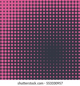Abstract creative concept vector comic pop art style blank, layout template with clouds beams and isolated dots pattern on background. For sale banner, empty bubble, illustration halftone book design.