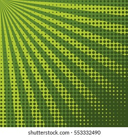 Abstract creative concept vector comic pop art style blank, layout template with clouds beams and isolated dots pattern on background. For sale banner, empty bubble, illustration halftone book design.