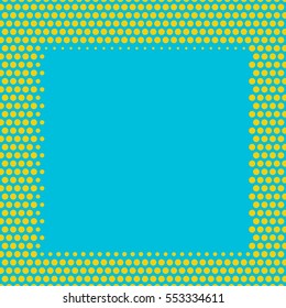 Abstract creative concept vector comic pop art style blank, layout template with clouds beams and isolated dots pattern on background. For sale banner, empty bubble, illustration halftone book design.