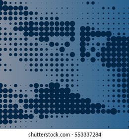 Abstract creative concept vector comic pop art style blank, layout template with clouds beams and isolated dots pattern on background. For sale banner, empty bubble, illustration halftone book design.