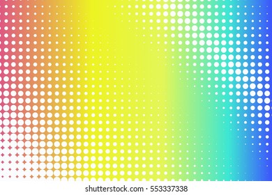 Abstract creative concept vector comic pop art style blank, layout template with clouds beams and isolated dots pattern on background. For sale banner, empty bubble, illustration halftone book design.