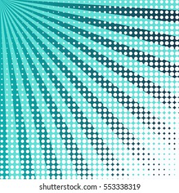 Abstract creative concept vector comic pop art style blank, layout template with clouds beams and isolated dots pattern on background. For sale banner, empty bubble, illustration halftone book design.