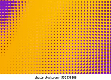 Abstract creative concept vector comic pop art style blank, layout template with clouds beams and isolated dots pattern on background. For sale banner, empty bubble, illustration halftone book design.