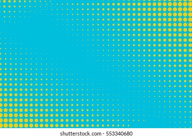 Abstract creative concept vector comic pop art style blank, layout template with clouds beams and isolated dots pattern on background. For sale banner, empty bubble, illustration halftone book design.