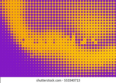 Abstract creative concept vector comic pop art style blank, layout template with clouds beams and isolated dots pattern on background. For sale banner, empty bubble, illustration halftone book design.