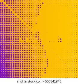 Abstract creative concept vector comic pop art style blank, layout template with clouds beams and isolated dots pattern on background. For sale banner, empty bubble, illustration halftone book design.