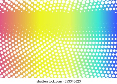 Abstract creative concept vector comic pop art style blank, layout template with clouds beams and isolated dots pattern on background. For sale banner, empty bubble, illustration halftone book design.