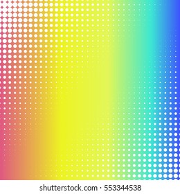 Abstract creative concept vector comic pop art style blank, layout template with clouds beams and isolated dots pattern on background. For sale banner, empty bubble, illustration halftone book design.