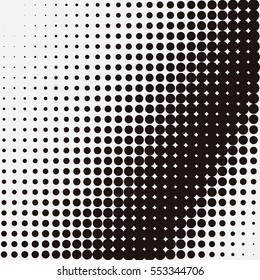 Abstract creative concept vector comic pop art style blank, layout template with clouds beams and isolated dots pattern on background. For sale banner, empty bubble, illustration halftone book design.