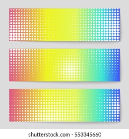 Abstract creative concept vector comic pop art style blank, layout template with clouds beams and isolated dots pattern on background. For sale banner, empty bubble, illustration halftone book design.