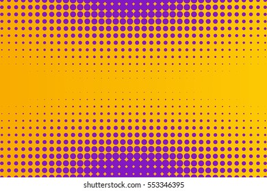 Abstract creative concept vector comic pop art style blank, layout template with clouds beams and isolated dots pattern on background. For sale banner, empty bubble, illustration halftone book design.