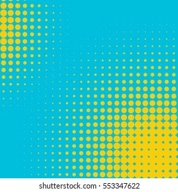 Abstract creative concept vector comic pop art style blank, layout template with clouds beams and isolated dots pattern on background. For sale banner, empty bubble, illustration halftone book design.