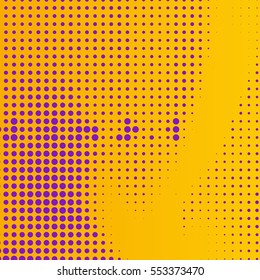 Abstract creative concept vector comic pop art style blank, layout template with clouds beams and isolated dots pattern on background. For sale banner, empty bubble, illustration halftone book design.
