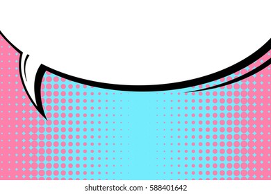 Abstract creative concept vector comic pop art style blank, layout template with clouds beams and isolated dots background. For sale banner, empty speech bubble set, illustration halftone book design