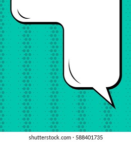 Abstract creative concept vector comic pop art style blank, layout template with clouds beams and isolated dots background. For sale banner, empty speech bubble set, illustration halftone book design
