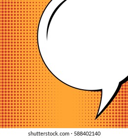 Abstract creative concept vector comic pop art style blank, layout template with clouds beams and isolated dots background. For sale banner, empty speech bubble set, illustration halftone book design