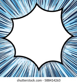 Abstract creative concept vector comic pop art style blank, layout template with clouds beams and isolated dots background. For sale banner, empty speech bubble set, illustration halftone book design