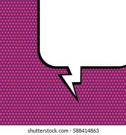 Abstract creative concept vector comic pop art style blank, layout template with clouds beams and isolated dots background. For sale banner, empty speech bubble set, illustration halftone book design