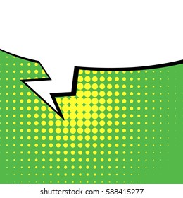 Abstract creative concept vector comic pop art style blank, layout template with clouds beams and isolated dots background. For sale banner, empty speech bubble set, illustration halftone book design