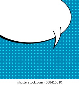 Abstract creative concept vector comic pop art style blank, layout template with clouds beams and isolated dots background. For sale banner, empty speech bubble set, illustration halftone book design