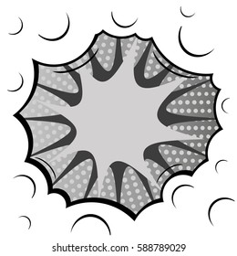 Abstract creative concept vector comic pop art style blank, layout template with clouds beams and isolated dots background. For sale banner, empty speech bubble set, illustration halftone book design