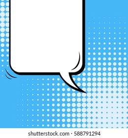 Abstract creative concept vector comic pop art style blank, layout template with clouds beams and isolated dots background. For sale banner, empty speech bubble set, illustration halftone book design