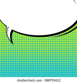 Abstract creative concept vector comic pop art style blank, layout template with clouds beams and isolated dots background. For sale banner, empty speech bubble set, illustration halftone book design
