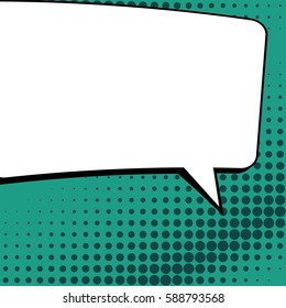 Abstract creative concept vector comic pop art style blank, layout template with clouds beams and isolated dots background. For sale banner, empty speech bubble set, illustration halftone book design