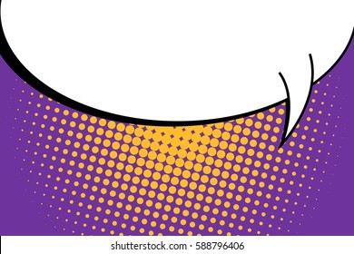 Abstract creative concept vector comic pop art style blank, layout template with clouds beams and isolated dots background. For sale banner, empty speech bubble set, illustration halftone book design