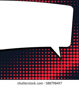 Abstract creative concept vector comic pop art style blank, layout template with clouds beams and isolated dots background. For sale banner, empty speech bubble set, illustration halftone book design