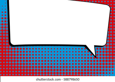 Abstract creative concept vector comic pop art style blank, layout template with clouds beams and isolated dots background. For sale banner, empty speech bubble set, illustration halftone book design